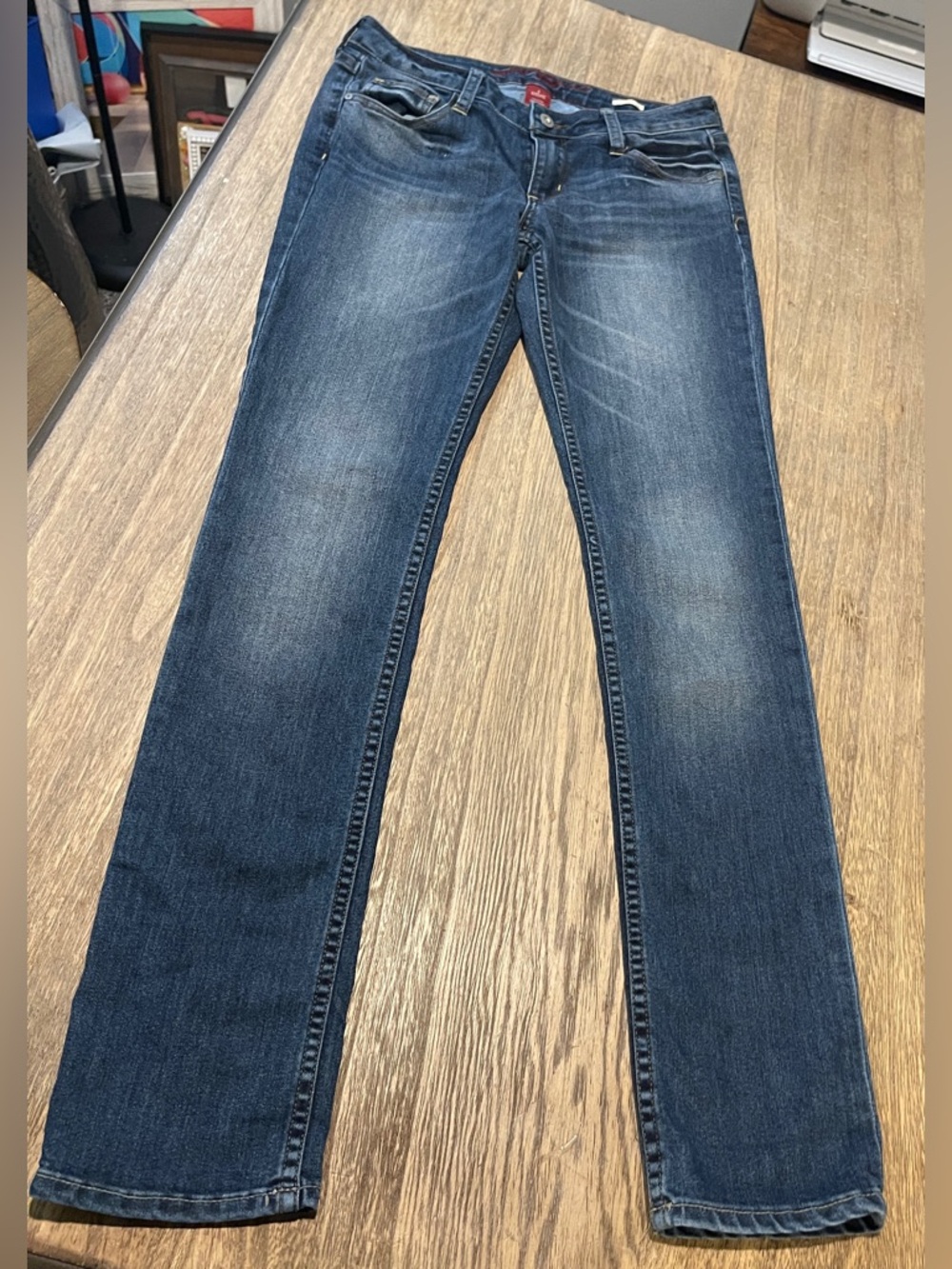 Arizona Jean Company Straight Leg Jeans in Dark Blue Wash, Size 5 Average
